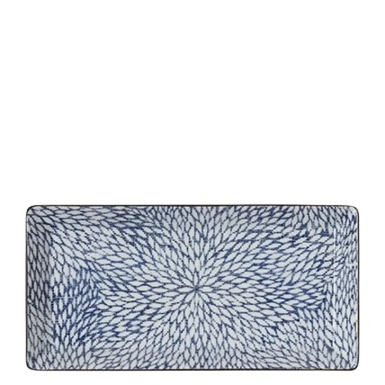 Aizome Mums Rectangle Plate