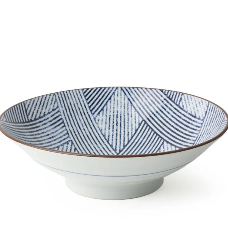 Aizome Shima Serving Bowl - the perfect gift available at Miya