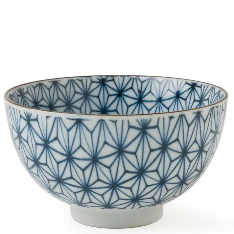 Asanoha Colors 4.5" Rice Bowl - Blue