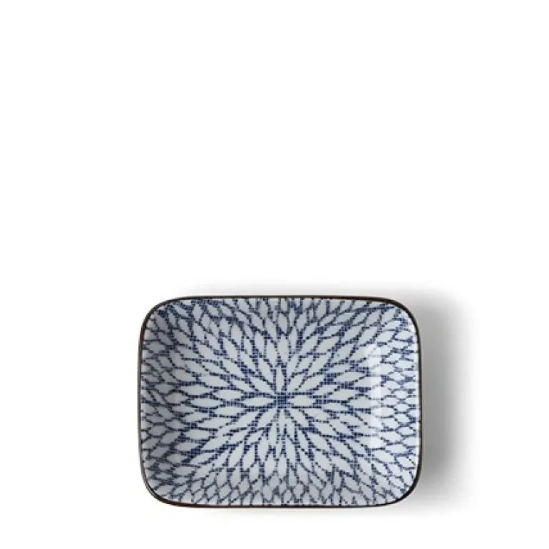 Beautiful blue and white pattern ceramics made in Japan available at Miya.