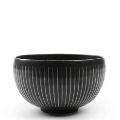 Black Cosmos Horsetails Bowl 5-3/8"