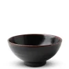 Black Tenmoku Ceramic Noodle Bowl Made in Japan Available at Miya.