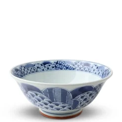 Blue & White Noodle Ramen Bowls Made In Japan Available at Miya.