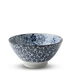 Blue & White Ramen Noodle Bowls Made in Japan Available at Miya.