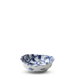 Blue & White Sauce Dish Made in Japan Available at Miya.