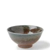 Blue Sand Crackle Bowl 6-1/4"