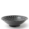 Bowl Black Choctaw Swirl 10"