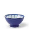 Bowl Rice Cat Blue Tabby 4-5/8"