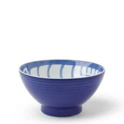 Bowl Rice Cat Blue Tabby 4-5/8"
