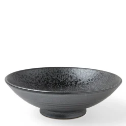 Bowl Serving 9.5" Silver Blue Granite