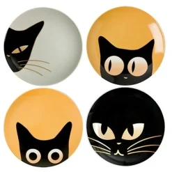 Cat Eyes Dessert Plate Set