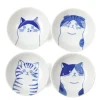 Cat Face Small Dish 3.5" Set/4