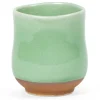 Crackle Green Teacup