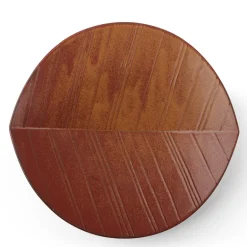 Hazara Leaf Plate Brown 11.75"