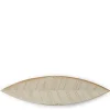 Hazara Leaf Plate White 14.5" x 3.75"