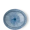 Hoso Tokusa Blue and White 6.25" x 5.5" Oval Bowl at Miya