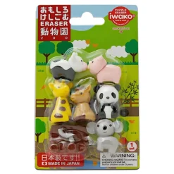 Iwako Zoo Animals Eraser Pack