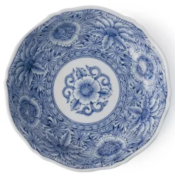 Japanese Blue & White Dessert Plate at Miya