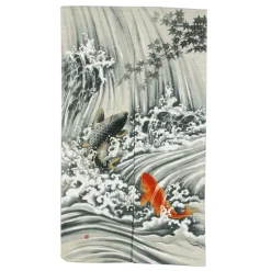 Koi Waterfall Noren