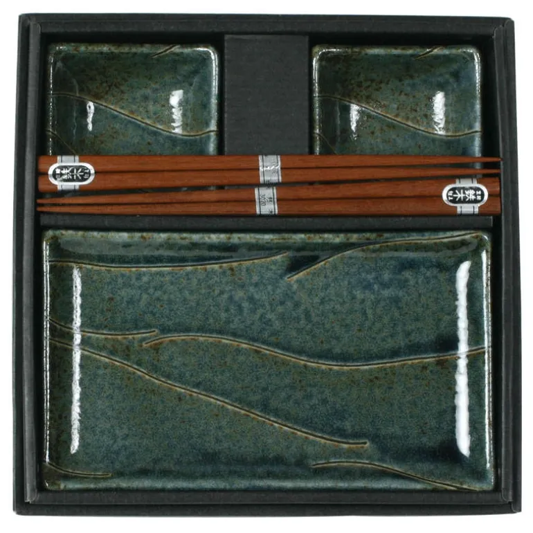 Nami Blue Sushi Set at Miya