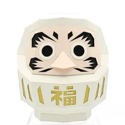Paper Craft Daruma White Medium