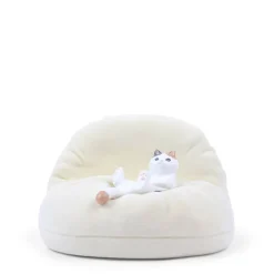 Phone Stand Cat on Beanbag Yellow