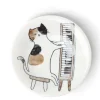 Piano Cat 6-1/8" Plate