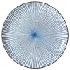 Radiating Blue Lines - Sendan Tokusa 10” Japanese Plate from MIYA