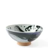 Rice Bowl Blue Whale Waves (XL) 5-3/4"