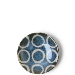 Rustic blue and brown tableware collection made in Japan available at Miya.