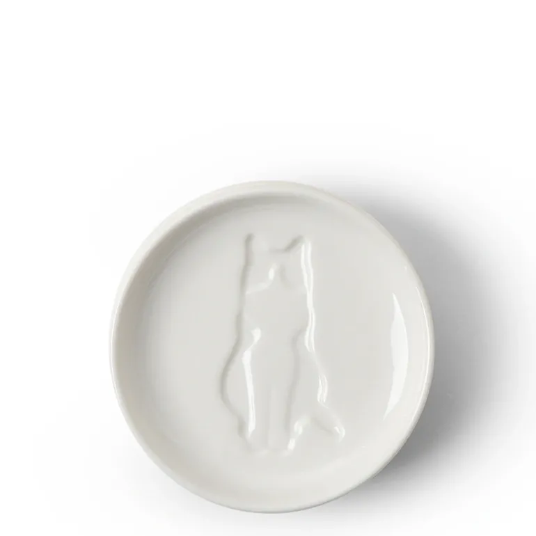 Sauce Dish Cat Sitting