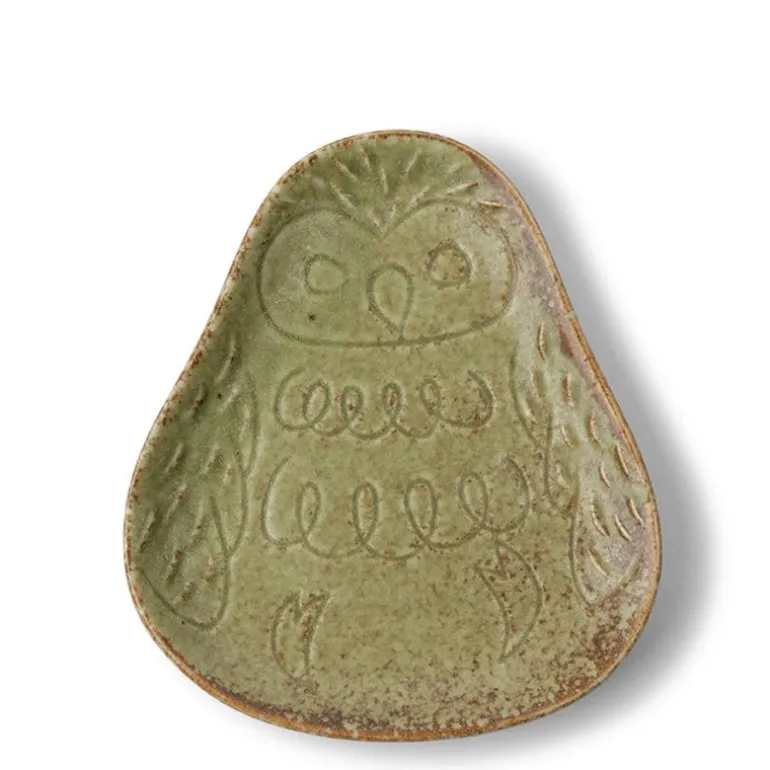 Sauce Dish Owl Green