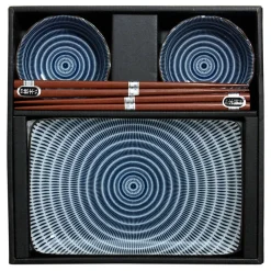 Sendan Blue Sushi Set