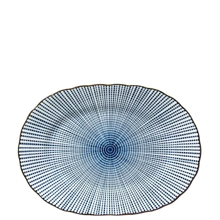 Sendan Tokusa 7.75" X 5.5" Oval Plate