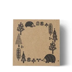 Stamp Hedgehog Forest Circle