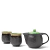 Tea Set Bronze Jade